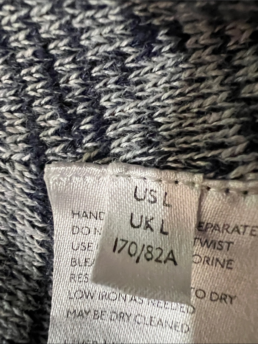 Free People Blue with White Flare Knit Pants - Picture 3 of 12